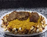 صورة لخطوة 10 من وصفة رز بالخلطه مع شرايح اللحم