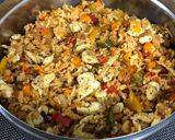 A picture of step 10 of Schezwan Egg Fried Rice.