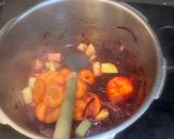 A picture of step 3 of Worlds (2nd) Best Ukrianian Borscht - SO perfect, amazing Colour and really good for you and kids :P.