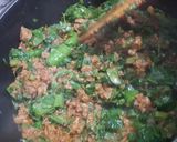 A picture of step 6 of Qeema Palak !.