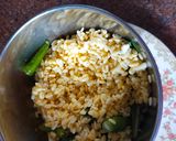 A picture of step 1 of Green Palak Puri.