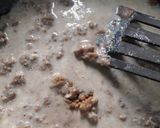A picture of step 2 of Singhade ka halwa.