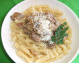 Foto del paso 4 de la receta: Pasta con salsa de setas, castañas y almendras