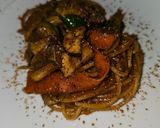 Foto del paso 9 de la receta: Espaguetis con Guanciale y verduras