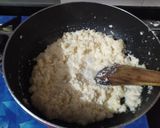 A picture of step 3 of Coconut Ladoos.