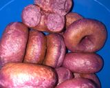 Foto langkah ke 6 dari resep Donat Ubi Ungu Lembut.