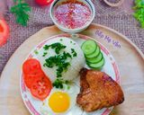 Hình bước làm 4 của món Cơm tấm sườn ốp la