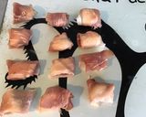 Une image de l'étape 10 de Brochettes de mini aubergines au jambon cru mozzarella et basilic frais.