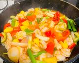 Foto langkah ke 7 dari resep Udang Asam Manis (Resep No. 103).