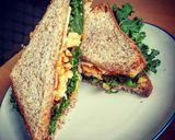 A picture of step 7 of Bolognese Sandwich with Simple Salad.