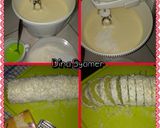 Foto langkah ke 6 dari resep Bolu Gulung Pandan Keju (Cara Cepat ala Chiffon Cake).