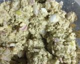 A picture of step 2 of Green Lentil-Onion Fritters (Chilkewali Moong Dal Pakodas).