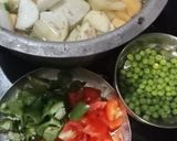 A picture of step 1 of Mix veg sabji.