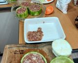 絲瓜鑲肉的食譜步驟1照片