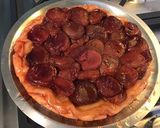 Une image de l'étape 8 de Tarte renversée aux pêches de vigne cœur de lemon curd.