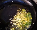 A picture of step 4 of Pumpkin saag.