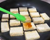 A picture of step 5 of Pan-Fried Tofu and Eggs with Oyster Sauce.