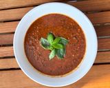A picture of step 7 of Tomato, Black Bean and Lemon Soup.