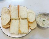 Hình bước làm 2 của món Bánh mì Baguette nướng tỏi làm món chay ngày rằm