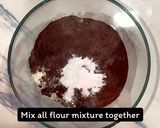 A picture of step 2 of Kit Kat Chocolate cake.