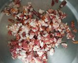 Baconos zöldborsóleves majoránnás túrógombóccal 👌 recept fázis 2 fotója