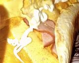 Sajtos-sonkás tojástekercs tortillában 🫔🌯 recept fázis 3 fotója