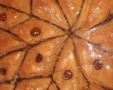 Une image de l'étape 4 de Baklawa aux amande.