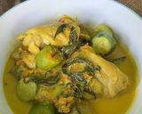 Gambar langkah 4 resipi Masak Lemak Tempoyak Ayam.