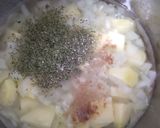 Csicseriborsó krémleves szezámmagos masnival recept fázis 3 fotója