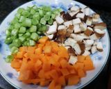Hình bước làm 1 của món Đậu hũ tứ xuyên chay