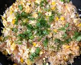 A picture of step 9 of Sweet Corn Egg Fried Rice.