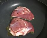 A picture of step 2 of Seared duck breasts in honey, soy and ginger.