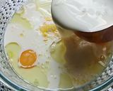 Gambar langkah 6 resipi Durian Crepe Kastad.