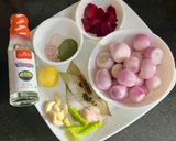 A picture of step 1 of Vinegar Onion 🧅 Masala (Restaurant Style).