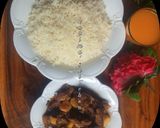 A picture of step 1 of White rice and lamb peppersoup.
