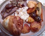A picture of step 6 of Yorkshire puddings.
