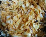 A picture of step 1 of French Dressing Coleslaw.