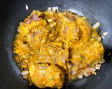 A picture of step 3 of Zafrani Mutton.