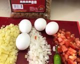 A picture of step 1 of Sonoran Machaca Burritos.