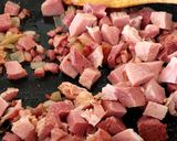 A picture of step 3 of My Left over Gammon Creamy Pie 🤗🤗.