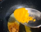 A picture of step 2 of 3 spice chicken karahi.