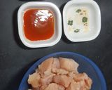A picture of step 1 of KFC Style Popcorn Chicken !.