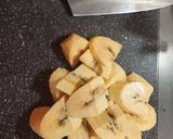 A picture of step 1 of Crispy Honey Glazed Plaintain/Banana Fritters.