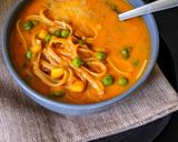 A picture of step 7 of Vegetable Linguine Soup.