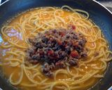 A picture of step 4 of Spaghetti alla Chitarra with Cherry Tomato Cream and Tastasale Ragù.