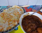 A picture of step 6 of Beef biriani.