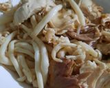 Hình bước làm 1 của món Keto Canh nấm gà + kimbap rau củ