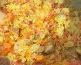 तीन रंगा सोयाबीन पुलाव (Teen ranga soyabean pulav recipe in Hindi) रेसिपी चरण 4 फोटो