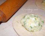 Хычины с сыром и зеленью, с картошкой и зеленью