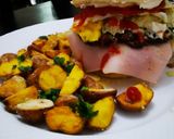 Foto del paso 5 de la receta: Hamburguesas de carne con papas fritas caseras